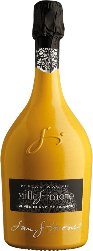 送料無料 | 白スパークリングワイン Gino Brisotto Millesimato Cuvée Blanc de Blancs Yellow Brut フリウリ - ヴェネツィアジュリア イタリア Chardonnay, Glera 75 cl