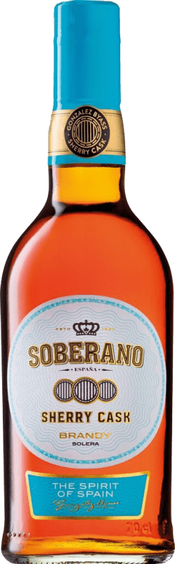 Бесплатная доставка | Бренди González Byass Sherry Cask Soberano Solera Андалусия Испания 1 L