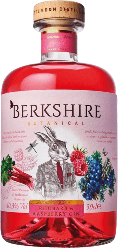 Free Shipping | Gin Heaven Hill Berkshire Botanical Rhubarb & Raspberry Gin United Kingdom Medium Bottle 50 cl