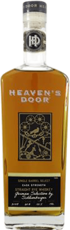 124,95 € 免费送货 | 单一麦芽威士忌 Heaven's Door Schlumberger 1 Bourbon Cask Strength — 桶强度, 甄选, Straight — 纯正