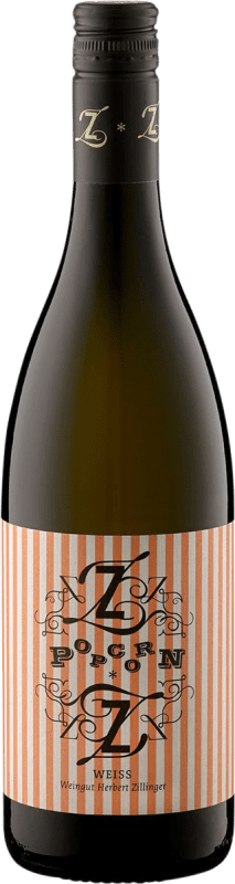 Envio grátis | Vinho branco Herbert Zillinger Popcorn Naturwein Cuvée Weiss Bio-Dynamisch D.A.C. Weinviertel Áustria Pinot Branco, Grüner Veltliner, Welschriesling 75 cl