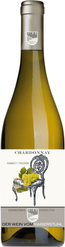 Free Shipping | White wine Hiss Dry Baden Germany Chardonnay 75 cl