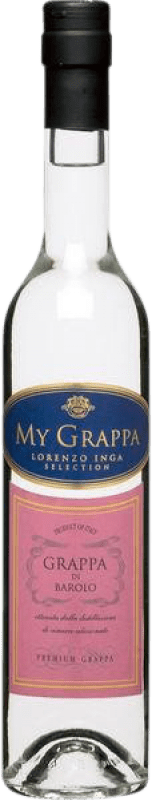 21,95 € Envio grátis | Aguardente Grappa Inga D.O.C.G. Barolo Garrafa Medium 50 cl