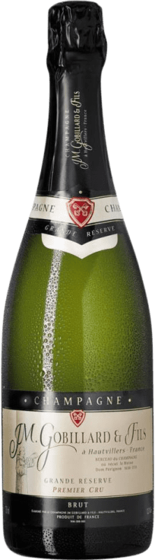 65,95 € Envoi gratuit | Blanc mousseux JM. Gobillard Hautvillers Premier Cru Brut Grande Réserve A.O.C. Champagne