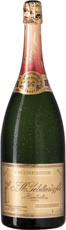 75,95 € Envoi gratuit | Blanc mousseux JM. Gobillard Hautvillers Premier Cru Brut Grande Réserve A.O.C. Champagne Bouteille Magnum 1,5 L