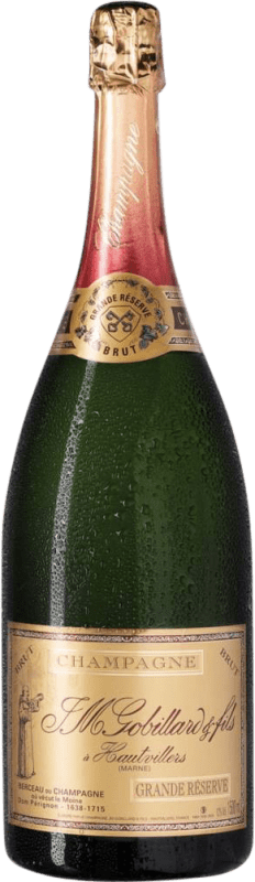 111,95 € 免费送货 | 白起泡酒 JM. Gobillard Hautvillers Brut — 起泡酒 干型 1er Premier Cru 特级珍藏 A.O.C. Champagne 大瓶 — Magnum 1,5 L