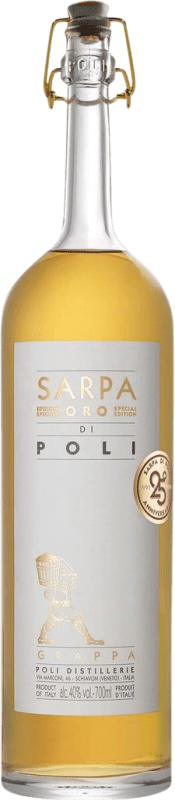 Бесплатная доставка | Граппа Poli Sarpa Gold — Золотая версия Бочка I.G.T. Venezia Venecia Италия Merlot — Мерло, Cabernet Sauvignon — Каберне Совиньон 70 cl