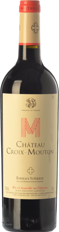 Envio grátis | Vinho tinto Jean Philippe Janoueix Château Croix Mouton Crianza A.O.C. Bordeaux Supérieur Bordeaux França Merlot, Cabernet Franc 75 cl