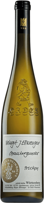 免费送货 | 白酒 Jürgen Ellwanger Hades 干 I.G. Baden Baden-Württemberg 德国 Pinot Grey 75 cl