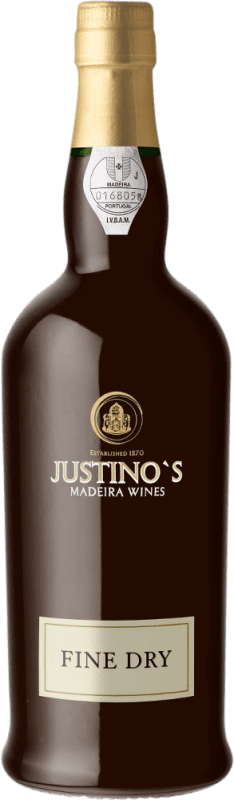 Бесплатная доставка | Крепленое вино Justino's Madeira Fine Dry сухой I.G. Madeira мадера Португалия Tinta Negra 3 Лет 75 cl