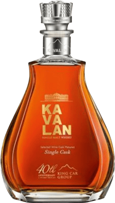 ウイスキーシングルモルト Kavalan 40th Anniversary Edition Wine Cask Matured 特別なボトル 1,5 L