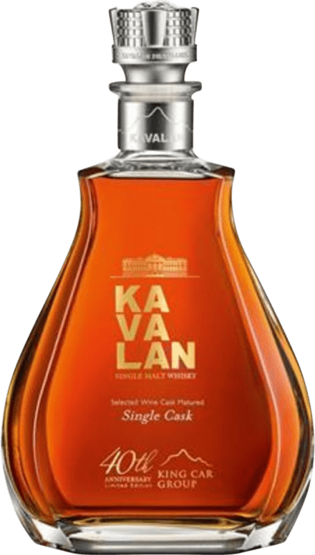 Envio grátis | Whisky Single Malt Kavalan 40th Wine Cask Finish — Afinado em Barrica, Edição Limitada, Special Anniversary Edition — Edição Especial Aniversário Taiwan Garrafa Especial 1,5 L