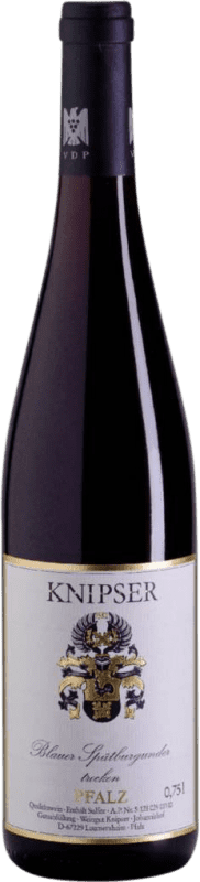 Free Shipping | Red wine Knipser Blauer Dry Q.b.A. Pfälz Pfälz Germany Pinot Black 75 cl