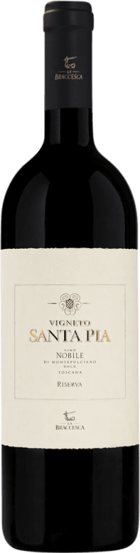 51,95 € | Red wine La Braccesca Santa Pia Reserve D.O.C.G. Vino Nobile di Montepulciano Italy Prugnolo Gentile 75 cl