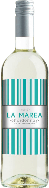 Бесплатная доставка | Белое вино La Marea I.G.T. Delle Venezie Venecia Италия Chardonnay 1 L