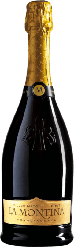 Envoi gratuit | Blanc mousseux La Montina Millesimato Brut D.O.C.G. Franciacorta Lombardia Italie Nebbiolo, Chardonnay 75 cl