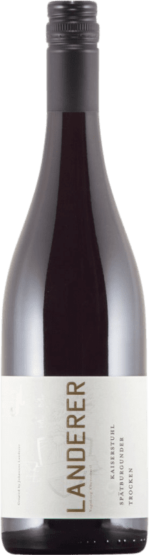 Free Shipping | Red wine Landerer Kaiserstühler Dry I.G. Baden Baden Germany Pinot Black 75 cl