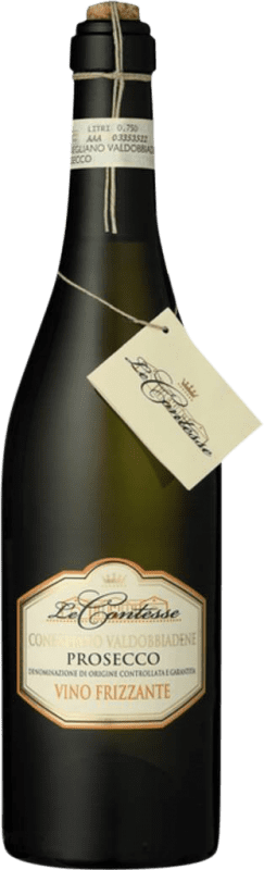 10,95 € | Blanc mousseux Le Contesse Frizzante D.O.C.G. Prosecco di Valdobbiadene Superiore di Cartizze Venecia Italie Glera 75 cl