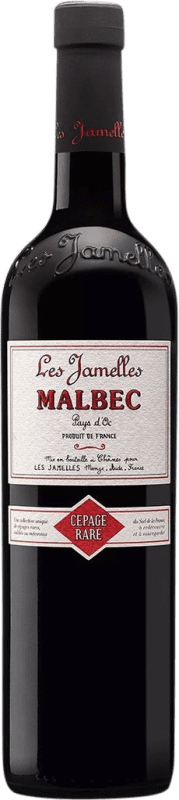 Бесплатная доставка | Красное вино Les Jamelles Cépage Rare I.G.P. Vin de Pays d'Oc Бордо Франция Malbec 75 cl