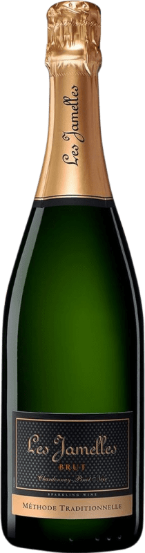 18,95 € | Blanc mousseux Les Jamelles Chardonnay Pinot Noir Méthode Traditionnelle Schaumwein Brut France Nebbiolo, Chardonnay 75 cl