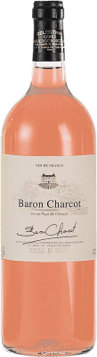 Les Vins de Saint Saturnin Baron Charcot Rosé Vin de Pays de l'Hérault 1 L