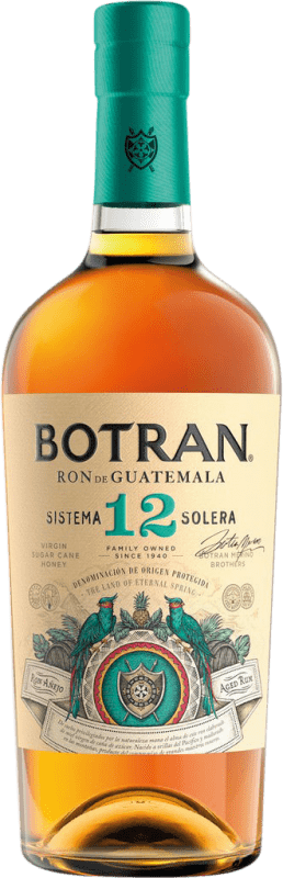 73,95 € Envío gratis | Ron Licorera Quezalteca Botran Añejo Sistema Solera 12 Años