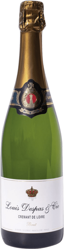 Бесплатная доставка | Белое игристое Louis Despas A.O.C. Crémant de Loire Луара Франция Chardonnay, Chenin White 75 cl