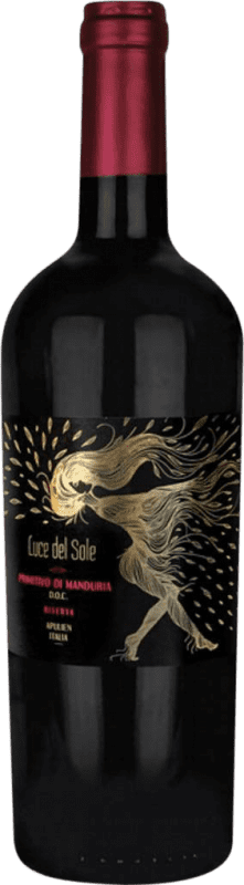 Free Shipping | Red wine Luce del Sole Reserve D.O.C. Primitivo di Manduria Puglia Italy Primitivo Magnum Bottle 1,5 L