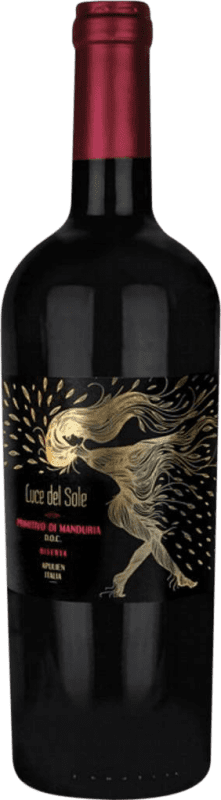 Free Shipping | Red wine Luce del Sole Reserve D.O.C. Primitivo di Manduria Puglia Italy Primitivo 75 cl