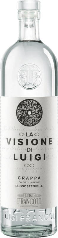 Envio grátis | Aguardente Grappa Luigi Francoli La Visione Itália Garrafa Medium 50 cl