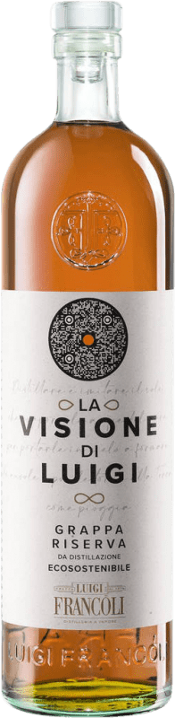 Envio grátis | Aguardente Grappa Luigi Francoli La Visione Reserva Itália 70 cl