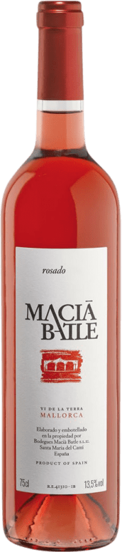 10,95 € | Rosé wine Macià Batle Rosado I.G.P. Vi de la Terra de Mallorca Balearic Islands Spain Syrah, Cabernet Sauvignon, Callet, Mantonegro 75 cl