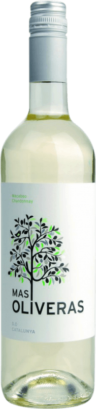 9,95 € | Vinho branco Mas Oliveras Blanco D.O. Catalunya Catalunha Espanha Macabeo, Chardonnay 75 cl