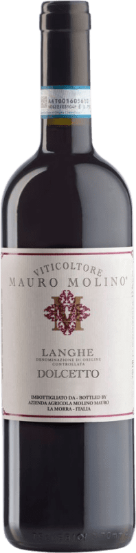 Бесплатная доставка | Красное вино Mauro Molino D.O.C. Langhe Пьемонте Италия Dolcetto 75 cl