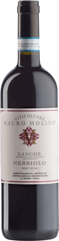 Free Shipping | Red wine Mauro Molino D.O.C. Langhe Piemonte Italy Nebbiolo 75 cl