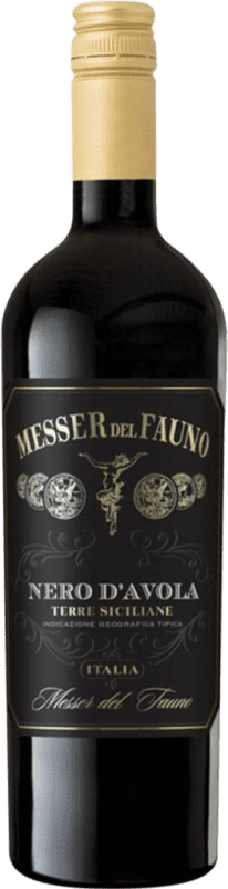 Free Shipping | Red wine Messer del Fauno D.O.C. Sicilia Sicily Italy Nero d'Avola 75 cl