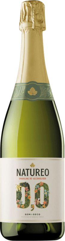 Free Shipping | White sparkling Miguel Torres Natureo Sparkling D.O. Catalunya Catalonia Spain Muscat of Alexandria 75 cl Alcohol-Free