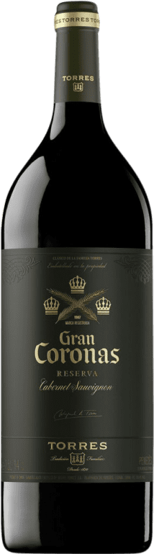 Free Shipping | Red wine Miguel Torres Gran Coronas D.O. Penedès Catalonia Spain Cabernet Sauvignon, Nebbiolo Magnum Bottle 1,5 L