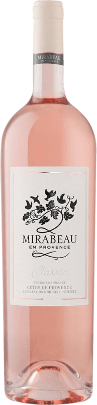 38,95 € | Rosé-Wein Le Mirabeau Classic Rosé A.O.C. Côtes de Provence Frankreich Grenache, Nebbiolo Magnum-Flasche 1,5 L