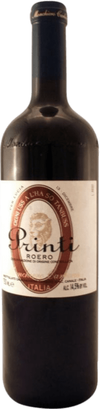 39,95 € | Red wine Monchiero Carbone Printi Reserve D.O.C.G. Roero Piemonte Italy Nebbiolo 75 cl
