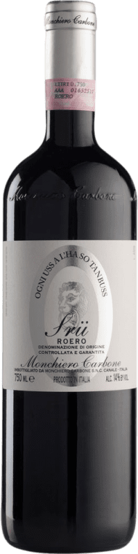 Бесплатная доставка | Красное вино Monchiero Carbone Srü D.O.C.G. Roero Пьемонте Италия Nebbiolo 75 cl