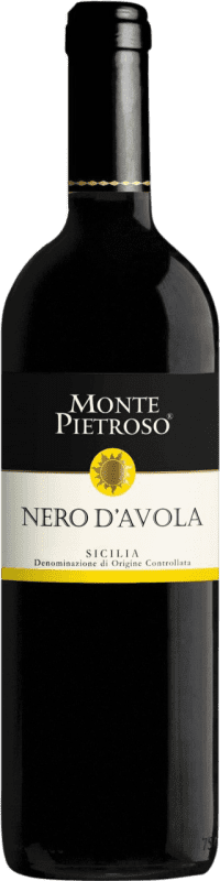 Бесплатная доставка | Красное вино Monte Pietroso D.O.C. Sicilia Сицилия Италия Nero d'Avola 75 cl