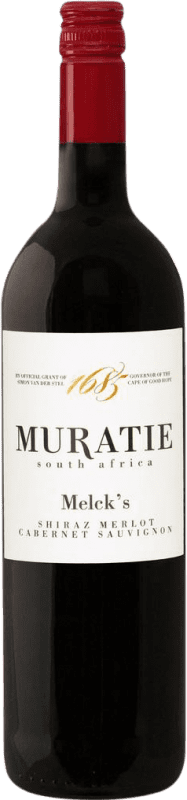 Бесплатная доставка | Красное вино Muratie Estate Melck's Blended Red I.G. Stellenbosch Стелленбош Южная Африка Merlot, Syrah, Cabernet Sauvignon 75 cl