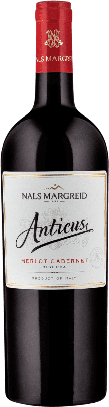 Бесплатная доставка | Красное вино Nals Margreid Anticus Резерв D.O.C. Südtirol Alto Adige Tirol del Sur Италия Merlot, Cabernet 75 cl Без алкоголя