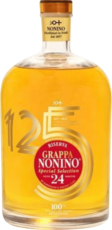 121,95 € | Grappa Nonino Vendemmia Selection, Special Barrel, Reserve — Aged D.O.C. Friuli Friuli-Venezia Giulia Italy 125 Years Special Bottle 2 L