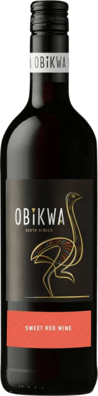 Бесплатная доставка | Красное вино Obikwa Sweet Red сладкий W.O. Western Cape Western Cape South Coast Южная Африка Merlot, Cabernet Sauvignon, Cinsault 75 cl