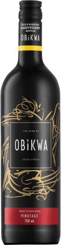 Free Shipping | Red wine Obikwa W.O. Western Cape Western Cape South Coast South Africa Pinotage 75 cl