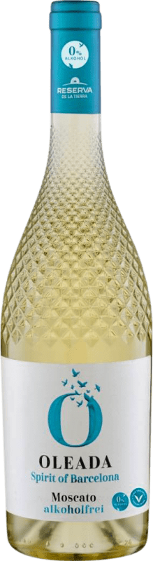 Envio grátis | Vinho branco Oleada Barcelona Castela-Mancha Espanha Mascate 75 cl Sem Álcool