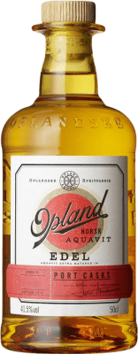 Envío gratis | Licores Opland Edel Norwegian Aquavit Port Cask Noruega Botella Medium 50 cl