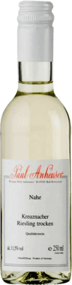 Kostenloser Versand | Weißwein Paul Anheuser Kreuznacher Trocken Q.b.A. Nahe Nahe Deutschland Riesling Kleine Flasche 25 cl